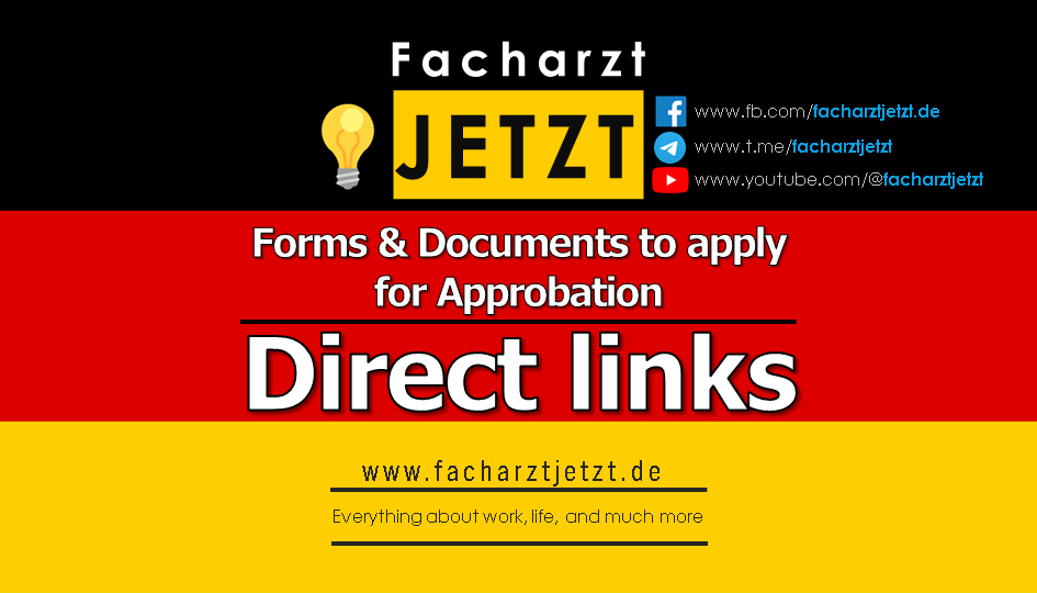 Documents to apply for Approbation