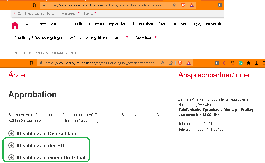Documents to apply for Approbation: Direct links | Facharzt JETZT | فاخ ...